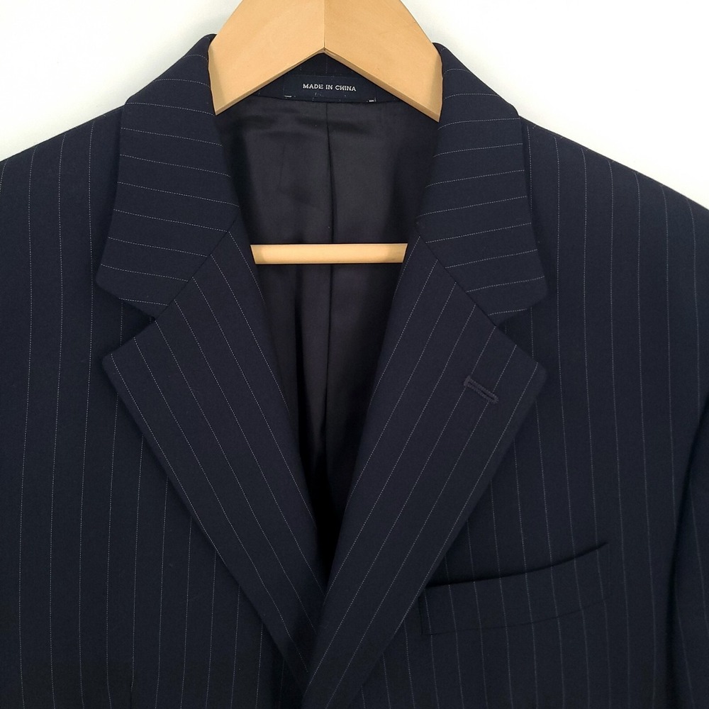 Ralph Lauren RRL Blazer Mens 41R Regular Navy Pinstripe 2 Button Single Breasted